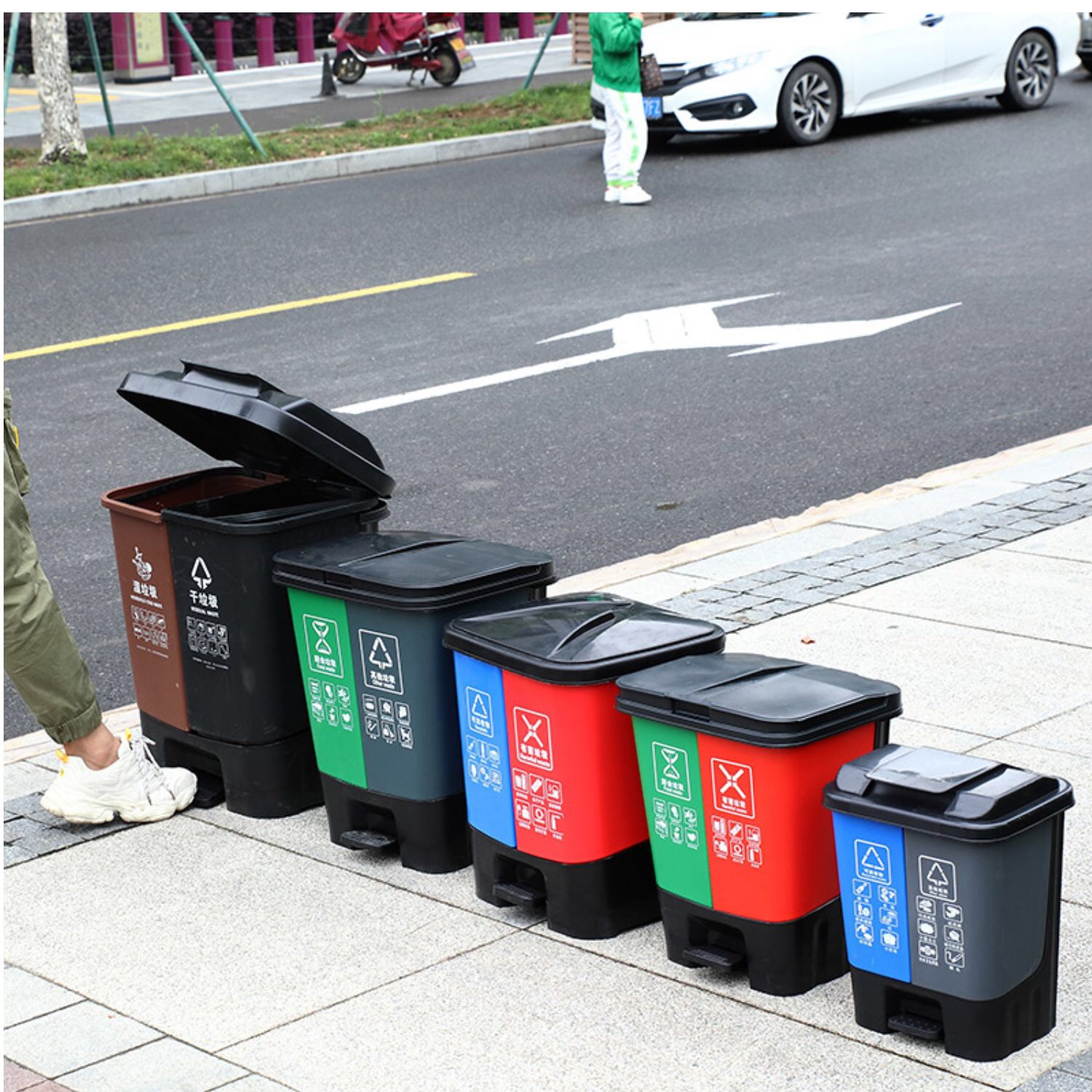 贵州塑料垃圾桶垃圾分类方案塑料垃圾桶生产厂家(图4)